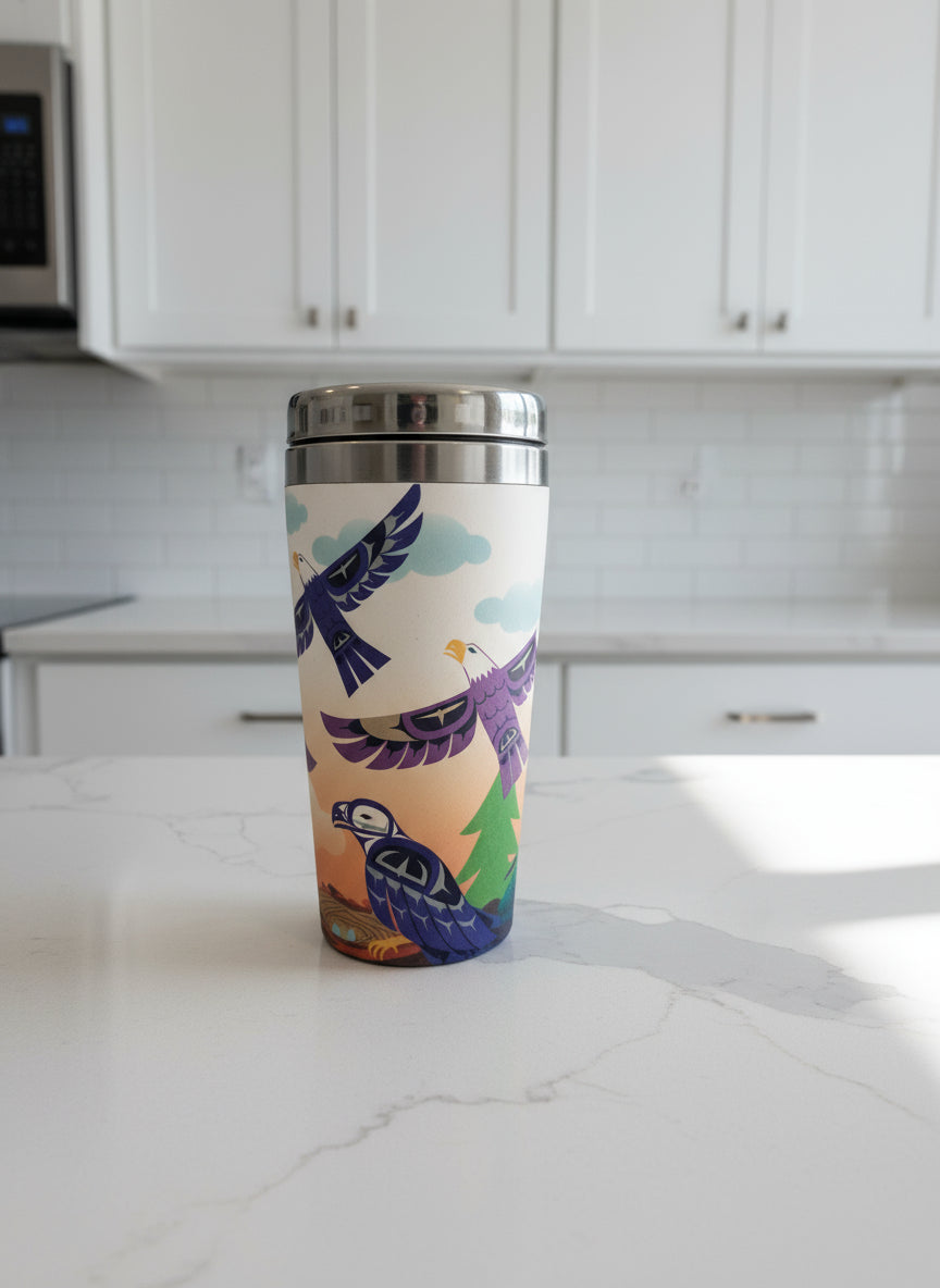 Eagle Family Bamboo Fibre Travel Mug