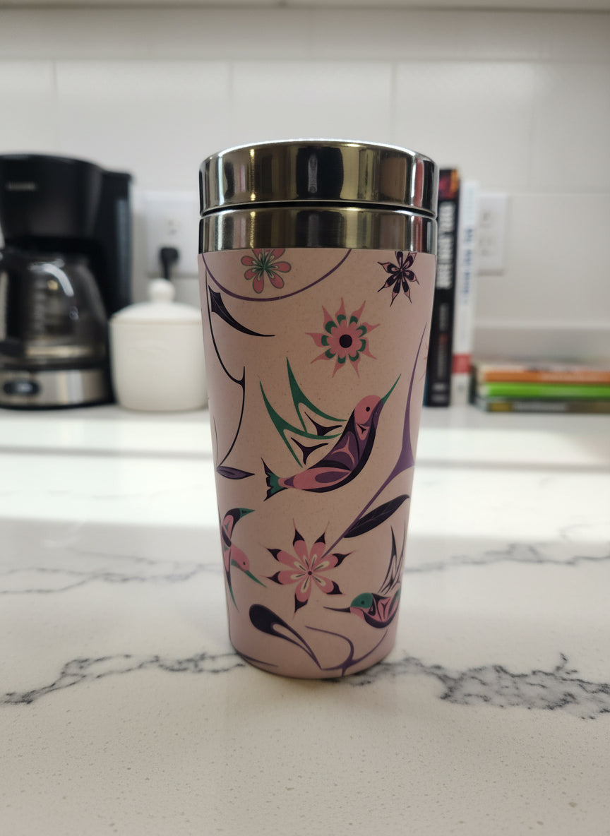 Hummingbird Bamboo Fibre Travel Mug