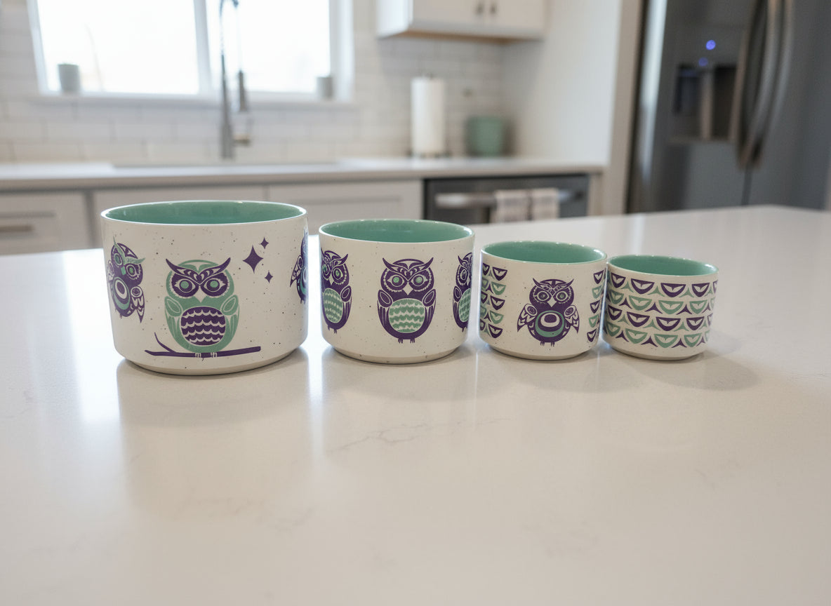 Owls Measuring Cups