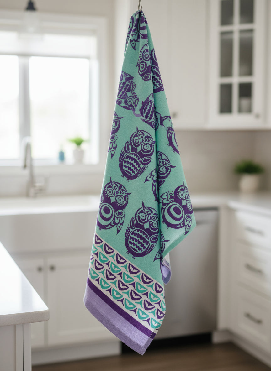 Owls Tea Towel