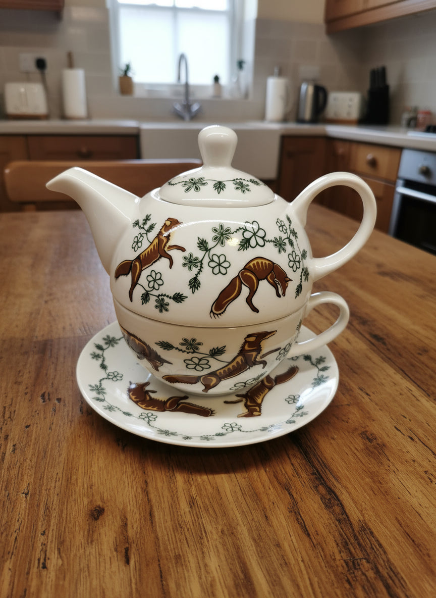 Foxes Tea for One Set