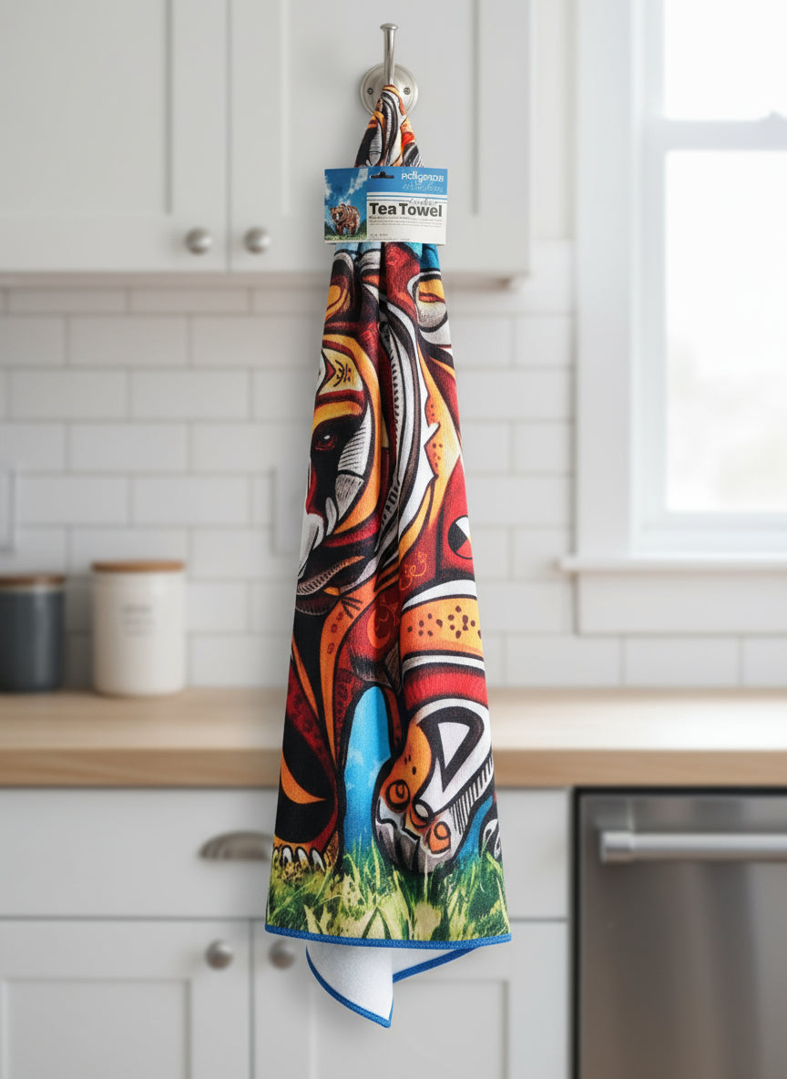 Spirit Bear Tea Towel